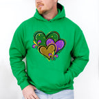 Hearts and Fleur De Lis Mardi Gras Theme T-shirt, Hoodie, Sweatshirt