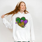 Hearts and Fleur De Lis Mardi Gras Theme T-shirt, Hoodie, Sweatshirt