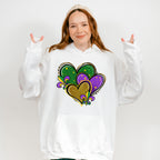 Hearts and Fleur De Lis Mardi Gras Theme T-shirt, Hoodie, Sweatshirt