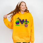 Peace Love Mardi Gras Theme T-shirt, Hoodie, Sweatshirt