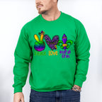 Peace Love Mardi Gras Theme T-shirt, Hoodie, Sweatshirt