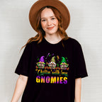 Chillin' With My Gnomies Mardi Gras Theme T-shirt, Hoodie, Sweatshirt