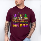 Chillin' With My Gnomies Mardi Gras Theme T-shirt, Hoodie, Sweatshirt