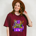 Mardi Gras Truck Back Gnome Theme T-shirt, Hoodie, Sweatshirt