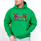 Peace Love Mardi Gras Theme T-shirt, Hoodie, Sweatshirt