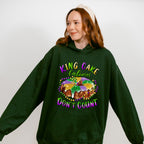King Cake Calories Don't Count Mardi Gras Theme T-shirt, Hoodie, Sweatshirt