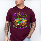 King Cake Calories Don't Count Mardi Gras Theme T-shirt, Hoodie, Sweatshirt
