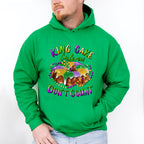 King Cake Calories Don't Count Mardi Gras Theme T-shirt, Hoodie, Sweatshirt