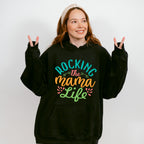 Rocking The Mama Life Mother's Day Unisex Crewneck T-Shirt Sweatshirt Hoodie