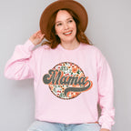 Retro Flowers Mama Mother's Day Unisex Crewneck T-Shirt Sweatshirt Hoodie