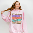 American Mommy Mother's Day Unisex Crewneck T-Shirt Sweatshirt Hoodie