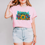 Sunflower Blessed Mom Mother's Day Unisex Crewneck T-Shirt Sweatshirt Hoodie