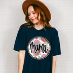 Circle Roses Mama Mother's Day Unisex Crewneck T-Shirt Sweatshirt Hoodie