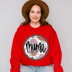 Circle Roses Mama Mother's Day Unisex Crewneck T-Shirt Sweatshirt Hoodie