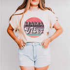 Mama Vibes Mother's Day Unisex Crewneck T-Shirt Sweatshirt Hoodie