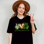 Peace Love St Patricks Theme T-shirt, Hoodie, Sweatshirt