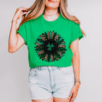 Faux Glitter FlowerSt Patricks Theme T-shirt, Hoodie, Sweatshirt
