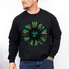 Faux Glitter FlowerSt Patricks Theme T-shirt, Hoodie, Sweatshirt