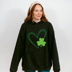 Heart and Clover St Patricks Theme T-shirt, Hoodie, Sweatshirt