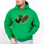 Leopard Print Heart St Patricks Theme T-shirt, Hoodie, Sweatshirt