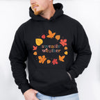 Sweater Weather leaves Design - Fall Theme Unisex Crewneck T-Shirt Sweatshirt Hoodie