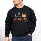 Hello Pumpkin - Fall Theme Unisex Crewneck T-Shirt Sweatshirt Hoodie