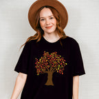 Tree Design - Fall Theme Unisex Crewneck T-Shirt Sweatshirt Hoodie