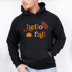 Hello Fall Design - Fall Theme Unisex Crewneck T-Shirt Sweatshirt Hoodie