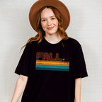 Fall Stripes Design - Fall Theme Unisex Crewneck T-Shirt Sweatshirt Hoodie