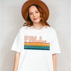 Fall Stripes Design - Fall Theme Unisex Crewneck T-Shirt Sweatshirt Hoodie