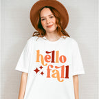 Hello Fall Sparkles - Fall Theme Unisex Crewneck T-Shirt Sweatshirt Hoodie