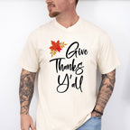Give Thanks Y'all - Thanksgiving Theme Unisex Crewneck T-Shirt Sweatshirt Hoodie