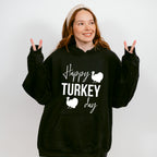 Happy Turkey Day - Thanksgiving Theme Unisex Crewneck T-Shirt Sweatshirt Hoodie