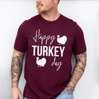 Happy Turkey Day - Thanksgiving Theme Unisex Crewneck T-Shirt Sweatshirt Hoodie
