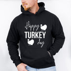 Happy Turkey Day - Thanksgiving Theme Unisex Crewneck T-Shirt Sweatshirt Hoodie