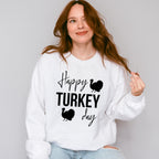 Happy Turkey Day - Thanksgiving Theme Unisex Crewneck T-Shirt Sweatshirt Hoodie