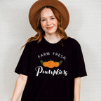 Farm Fresh Pumpkins - Thanksgiving Theme Unisex Crewneck T-Shirt Sweatshirt Hoodie