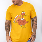 Smiling Turkey Design - Thanksgiving Theme Unisex Crewneck T-Shirt Sweatshirt Hoodie