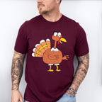 Smiling Turkey Design - Thanksgiving Theme Unisex Crewneck T-Shirt Sweatshirt Hoodie