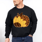 Sunflower Pumpkin Design - Fall Theme Unisex Crewneck T-Shirt Sweatshirt Hoodie