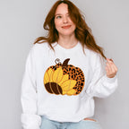 Sunflower Pumpkin Design - Fall Theme Unisex Crewneck T-Shirt Sweatshirt Hoodie