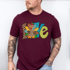 LOVE Turkey Design - Thanksgiving Theme Unisex Crewneck T-Shirt Sweatshirt Hoodie