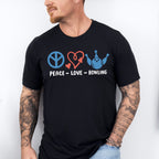 Peace Love Bowling Design - Bowling Unisex Crewneck T-Shirt Sweatshirt Hoodie