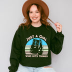 Just A Girl - Boxing Unisex Crewneck T-Shirt Sweatshirt Hoodie