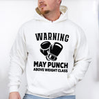 Warning May Punch - Boxing Unisex Crewneck T-Shirt Sweatshirt Hoodie