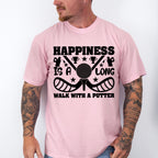 Happiness Is A Long Walk With A Putter - Golf Unisex Crewneck T-Shirt Sweatshirt Hoodie