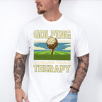 Golfing Cheaper Than Therapy - Golf Unisex Crewneck T-Shirt Sweatshirt Hoodie
