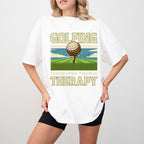 Golfing Cheaper Than Therapy - Golf Unisex Crewneck T-Shirt Sweatshirt Hoodie