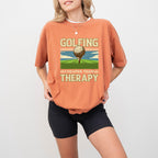 Golfing Cheaper Than Therapy - Golf Unisex Crewneck T-Shirt Sweatshirt Hoodie