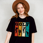 Golfer Silhouette Design - Golf Unisex Crewneck T-Shirt Sweatshirt Hoodie